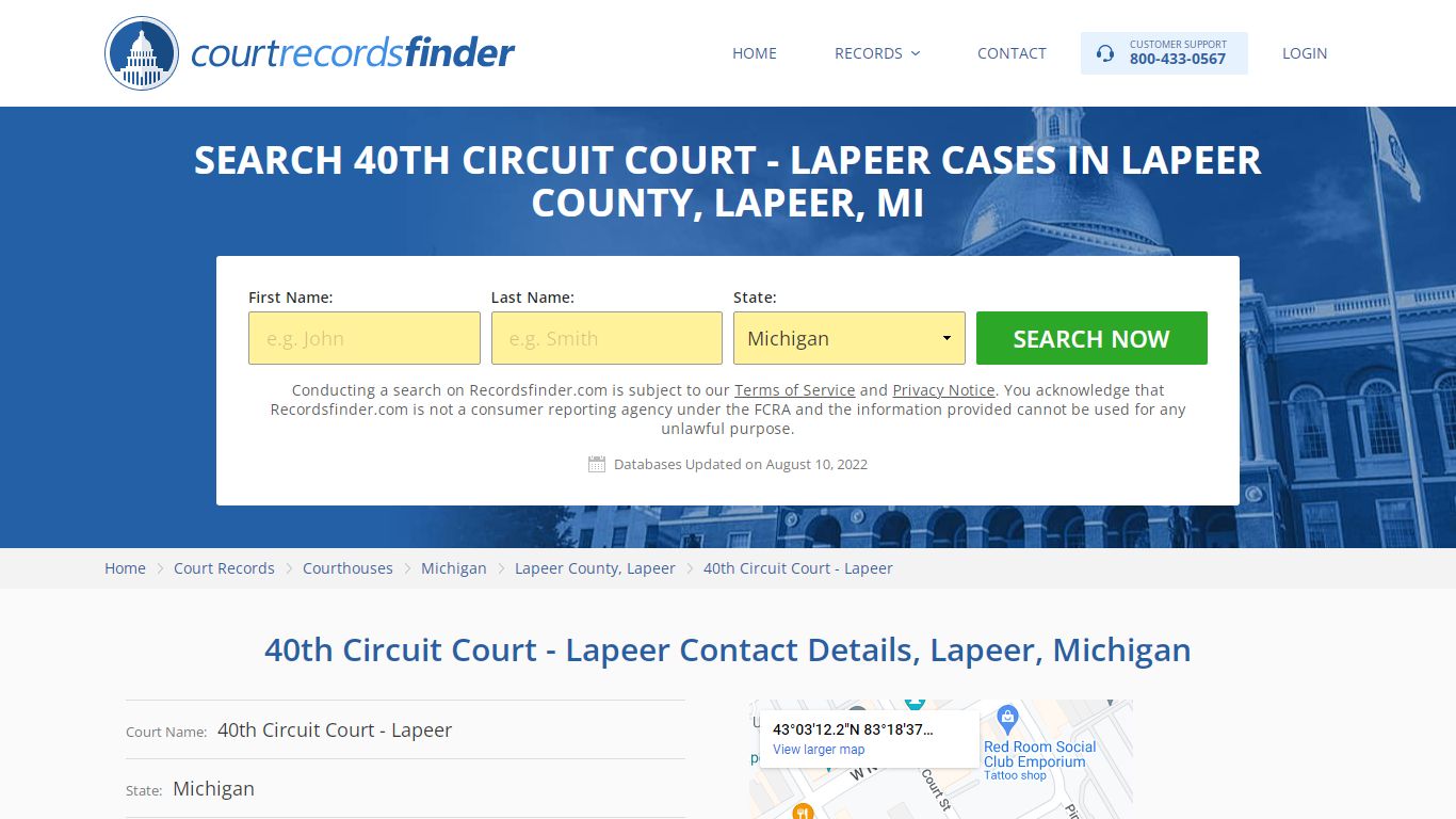 40th Circuit Court - Lapeer Case Search - Lapeer County ...